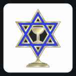 Adesivo Quadrado Estrela Judaica<br><div class="desc"></div>
