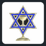 Adesivo Quadrado Estrela Judaica<br><div class="desc"></div>