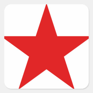 Adesivo Quadrado Estrela Soviética Comunista da Estrela Vermelha