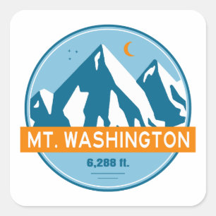 Adesivo Quadrado Estrelas da Lua no Mt. Washington New Hampshire