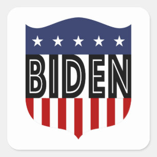 Adesivo Quadrado Estrelas e faixas da BIDEN