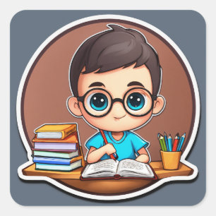 Adesivo Quadrado Estudo Buddy