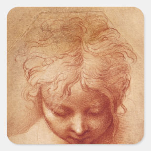 Adesivo Quadrado Estudo da cabeça