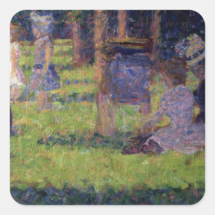 Adesivo Quadrado Estudo de Georges Pierre Seurat por 'um domingo