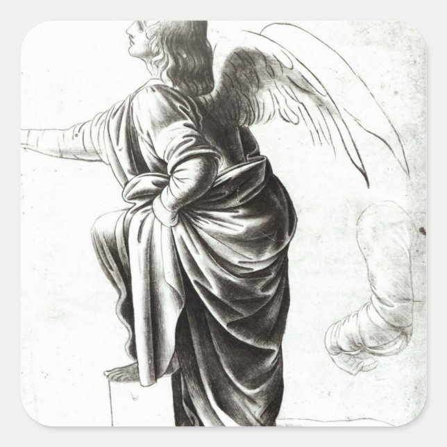 Adesivo Quadrado Estudo de um Anjo (Frente)