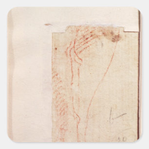 Adesivo Quadrado Estudo dos pés do cristo pregados à cruz