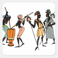 Etiquetas-design nativas africanas