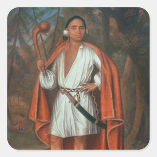 Adesivo Quadrado Etow oh Koam, rei das nações do rio, 1710