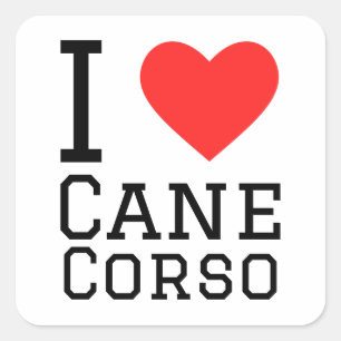 Adesivo Quadrado Eu adoro córso