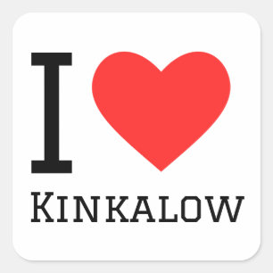 Adesivo Quadrado Eu adoro kinkalow
