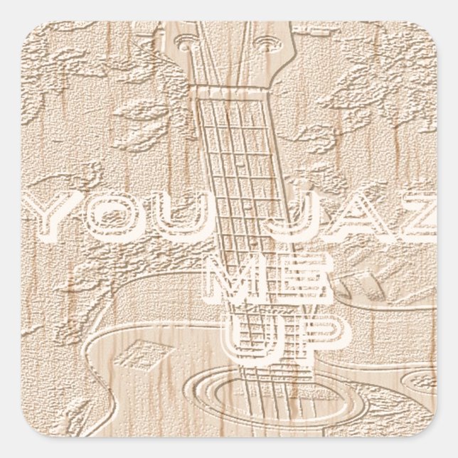 Adesivo Quadrado Eu adoro madeira indo marrom Hakuna Matata (Frente)