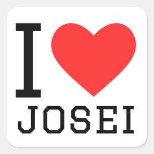 Adesivo Quadrado Eu adoro o josei