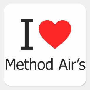 Adesivo Quadrado Eu adoro o método Air
