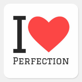 Adesivo Quadrado Eu adoro perfeição