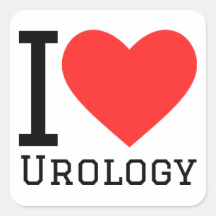 Adesivo Quadrado Eu adoro urologia