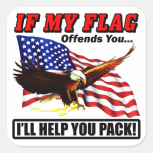 Adesivo Quadrado Eu ajudá-lo-ei a embalar!