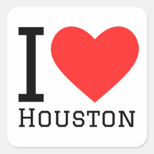 Adesivo Quadrado Eu amo Dallas
