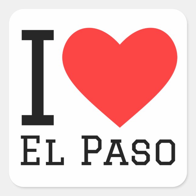 Adesivo Quadrado Eu amo el paso (Frente)