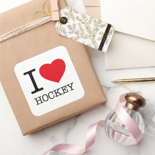 ADESIVO QUADRADO EU AMO HOCKEY