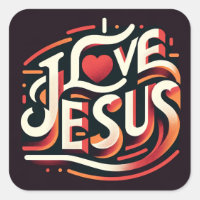 Eu amo Jesus cristão religioso