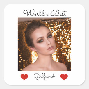 Adesivo Quadrado Eu amo meu namorada