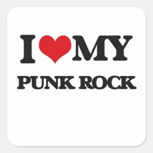 Adesivo Quadrado Eu Amo Meu PUNK ROCK