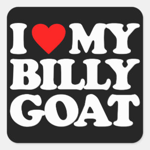 ADESIVO QUADRADO EU AMO MINHA CABRA DE BILLY