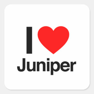 Adesivo Quadrado eu amo o juniper