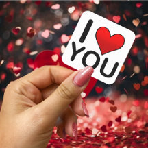 Eu amo seu símbolo vermelho do coração