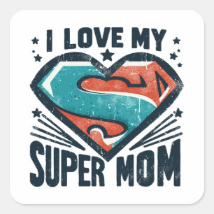 Adesivo Quadrado Eu Amo Você Mamãe