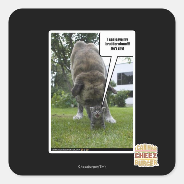 Adesivo Quadrado Eu deixo o meu pé sozinho (Frente)