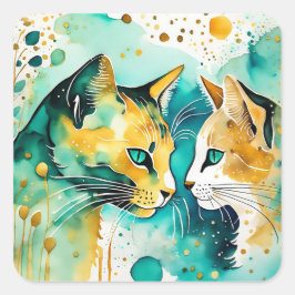 Adesivo Quadrado Eu Disse-Te: Deixa-O Sozinho