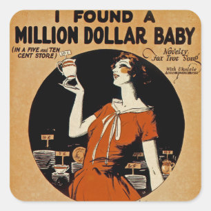 Adesivo Quadrado Eu encontrei Million Dollar Baby