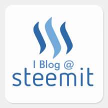 Eu escrevo no Steemit Sticker