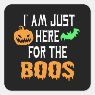 Adesivo Quadrado Eu estou aqui perto dos boos