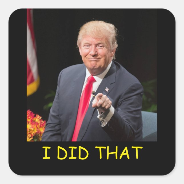 Adesivo Quadrado Eu Fiz Isso (Frente)