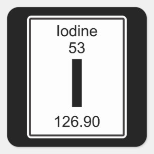 Adesivo Quadrado Eu - Iodo