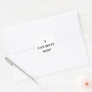 ADESIVO QUADRADO EU POSSO FAZER ISSO AGORA