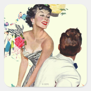 Adesivo Quadrado Eu quero um homem