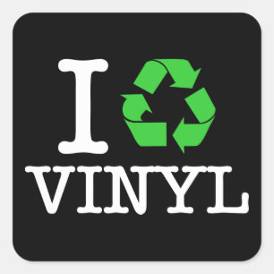 Adesivo Quadrado Eu recicl o vinil