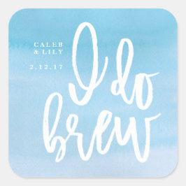 Adesivo Quadrado Eu Respirei Rótulo De Cerveja, Rótulo De Frasco De