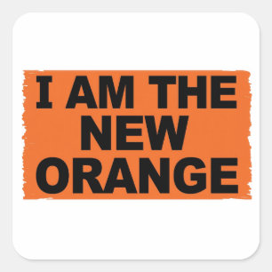 Adesivo Quadrado Eu sou a Nova Laranja