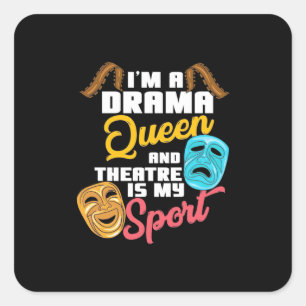 Adesivo Quadrado Eu Sou Uma Rainha De Drama