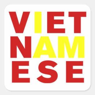 ADESIVO QUADRADO EU SOU VIETNAMESE
