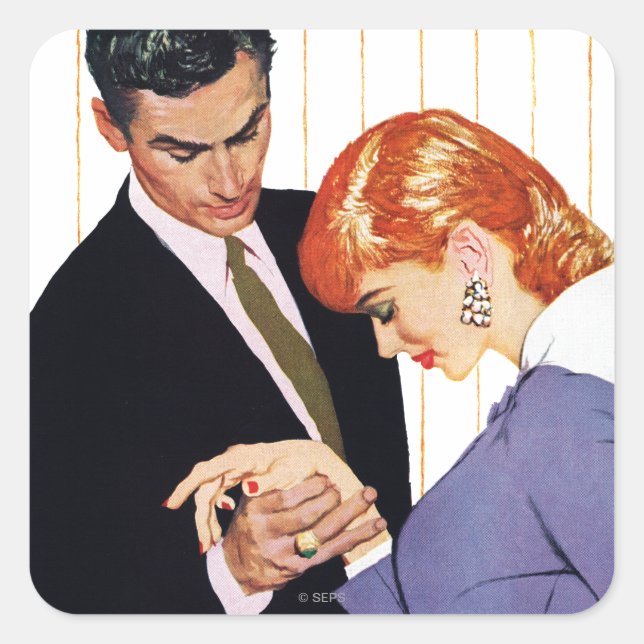 Adesivo Quadrado Eu Te Amo, Mama Girl (Frente)