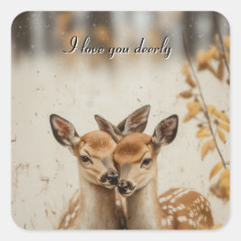 Adesivo Quadrado Eu te amo muito