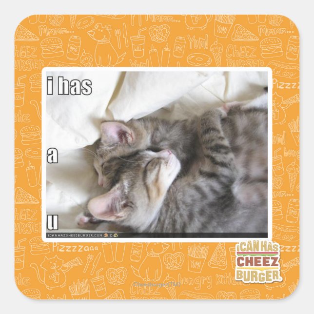 Adesivo Quadrado Eu tenho um (Frente)