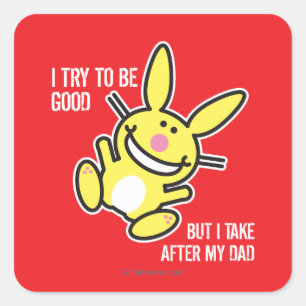 Adesivo Quadrado Eu tomo após meu pai