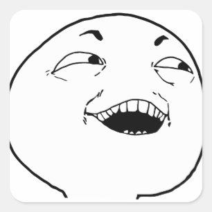 Adesivo Quadrado Eu ver o que você fez lá - meme