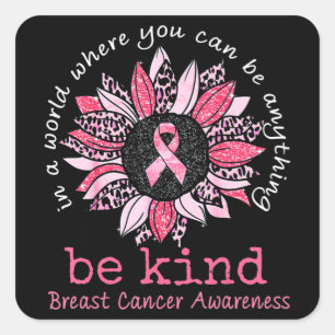 Adesivo Quadrado Eu Visto Rosa Para Alguém Especial Cancer De Mama